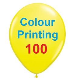 [100 pieces] Balloon Printing 1 Side 2 Colour